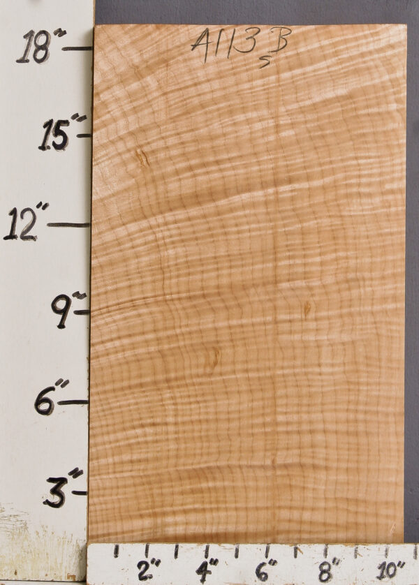 CURLY MAPLE BLOCK 10"1/2 X 18"1/2 X 1"5/8 (NWTB4113) - Image 2