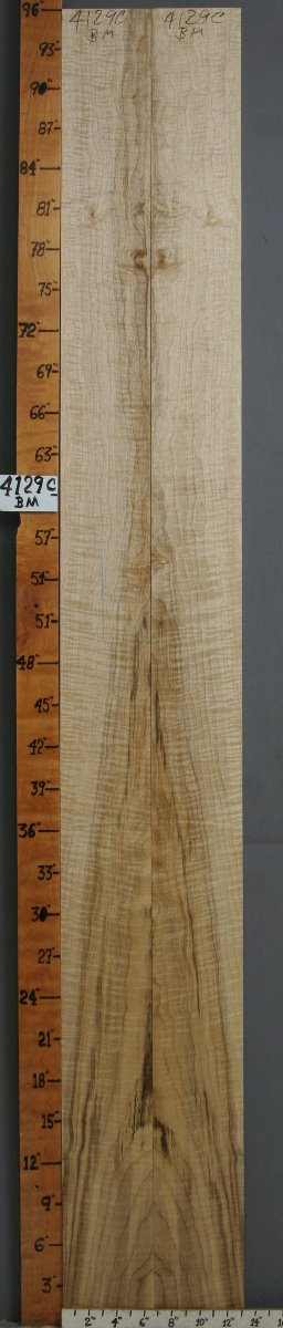 5A Curly Myrtlewood Bookmatch 13" X 96" X 4/4 (NWT-4129C)