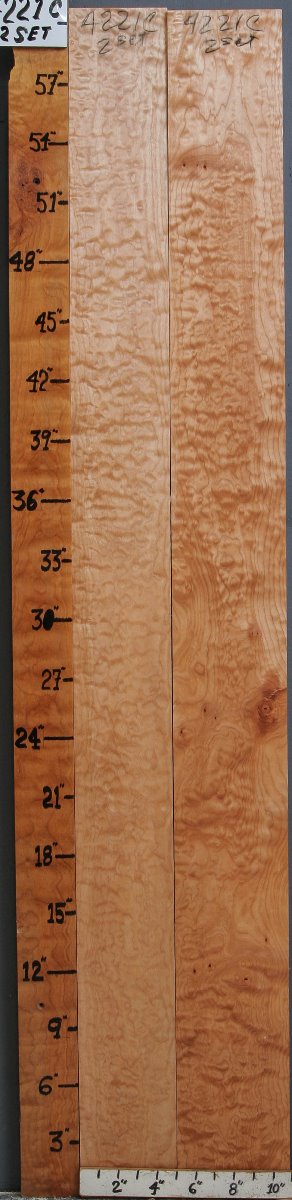 5A Quilted Maple Lumber 10"3/4 X 60" X 4/4 (NWT-4221C)