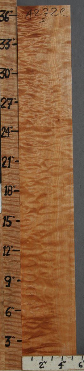 Musical Quilted Maple Lumber 5"1/2 X 36" X 6/4 (NWT-4272C)