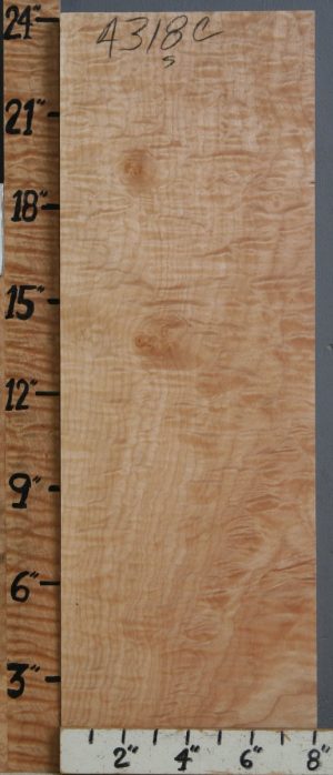 Musical Quilted Maple Billet 8" X 24" X 2"1/2 (NWT-4318C)