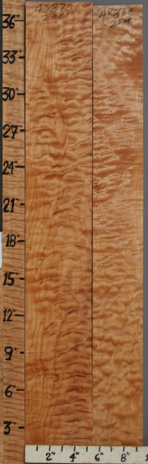 Musical Quilted Maple 2 Board Set 9"1/2 X 36" X 4/4 (NWT-4387C)