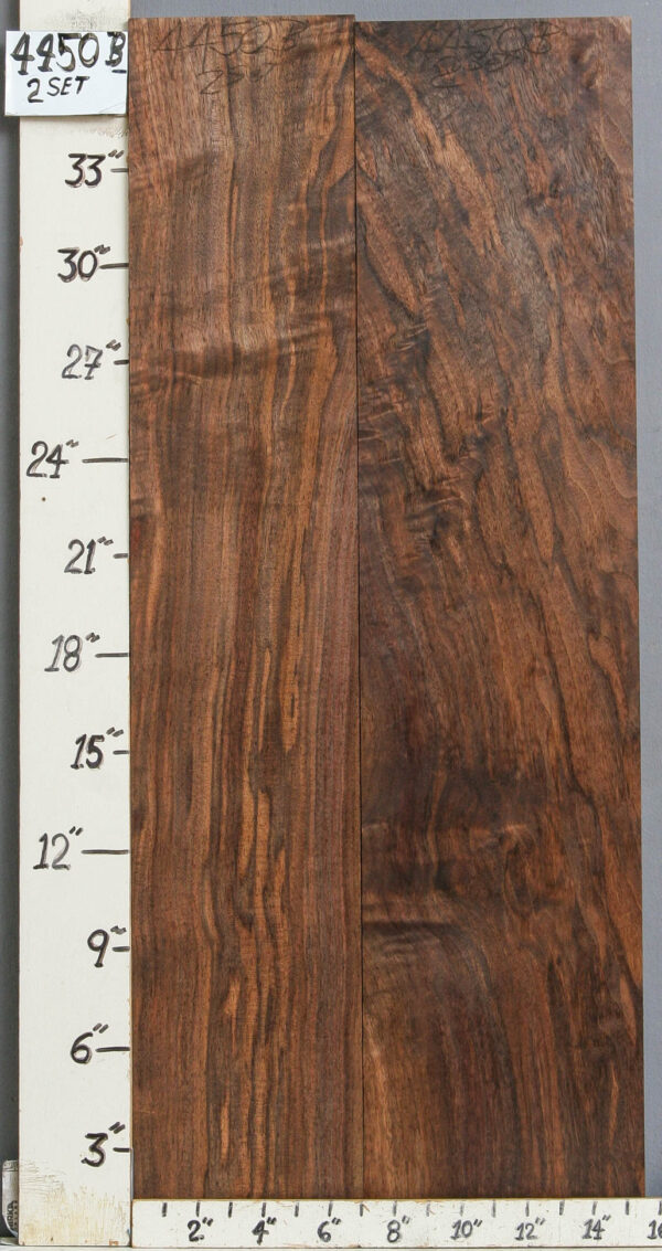 AAAAA MARBLED CLARO WALNUT 2 BOARD SET 15"1/2 X 37" X 4/4 (NWTB4450)