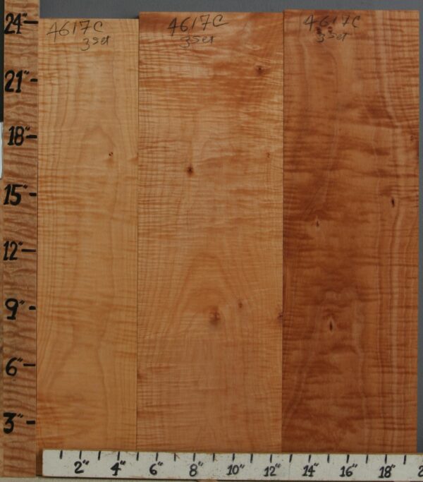 5A Curly Maple 3 Board Set 20" X 24" X 6/4 (NWT-4617C)