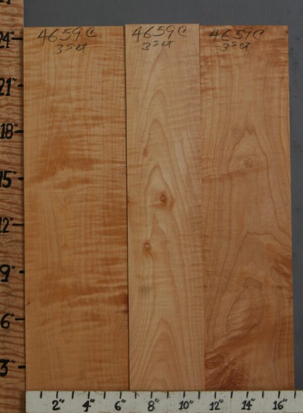 5A Curly Maple 3 Board Set 17" X 24" X 6/4 (NWT-4659C)