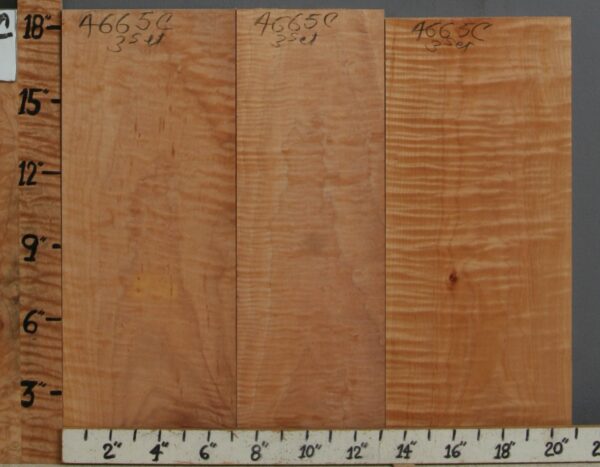 5A Curly Maple 3 Board Set 20"3/4 X 18" X 6/4 (NWT-4665C)