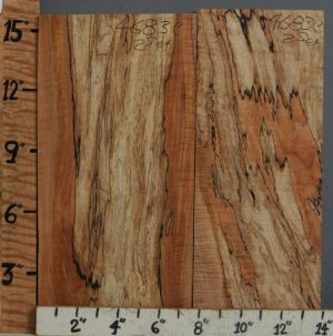 5A Spalted Curly Maple 2 Block Set 14" X 15" X 1"3/4 (NWT-4683C)