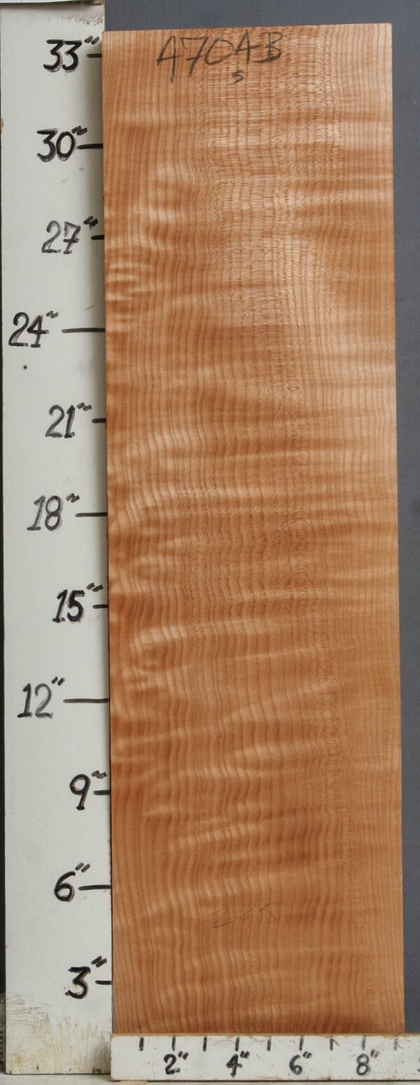 MUSICAL CURLY MAPLE BILLET 9"1/4 X 33" X 1"3/4 (NWT-B4704)