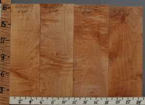 5A Curly Maple 4 Board Set 25" X 18" X 6/4 (NWT-4721C)