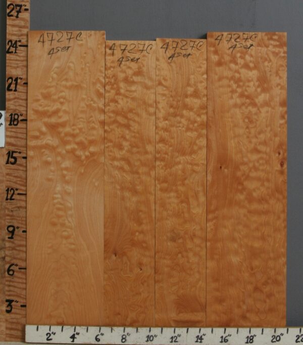 5A Quilted Maple 4 Board Set 20"3/4 X 24" X 4/4 (NWT-4727C)