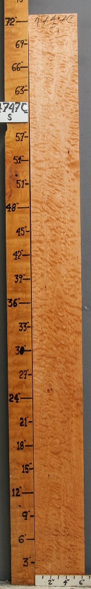 5A Quilted Maple Lumber 6"1/4 X 72" X 6/4 (NWT-4747C)