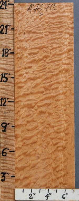 Musical Quilted Maple Billet 7"1/4 X 24" X 1"3/8 (NWT-4767C)