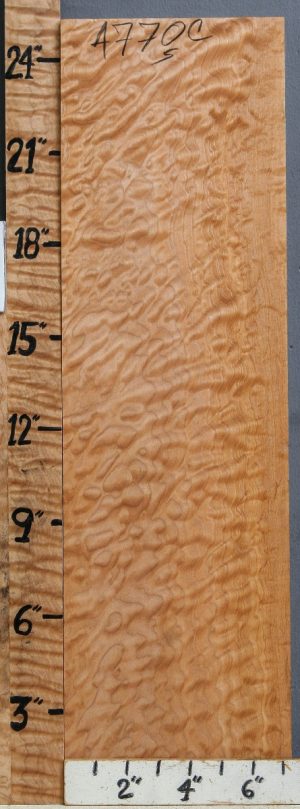 Musical Quilted Maple Billet 7"1/4 X 25" X 1"3/8 (NWT-4770C)