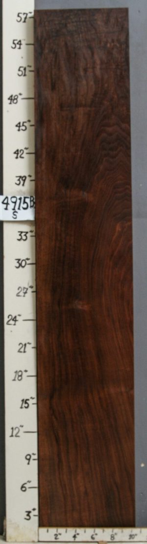 AAAAA CURLY MARBLED CLARO WALNUT LUMBER 10"1/4 X 57" X 7/4 (NWT-B4915)