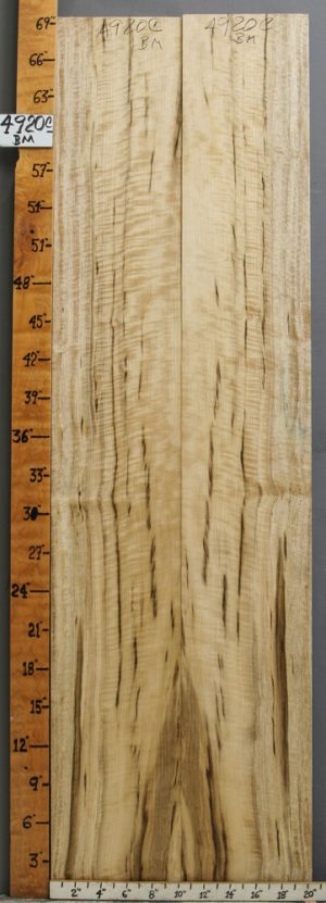 Musical Curly Myrtlewood Bookmatch 20"1/4 X 70" X 4/4 (NWT-4920C)