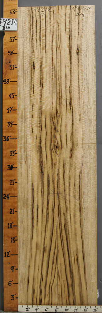 Musical Curly Myrtlewood Bookmatch Microlumber 16"1/2 X 64" X 3/4 (NWT-4921C)
