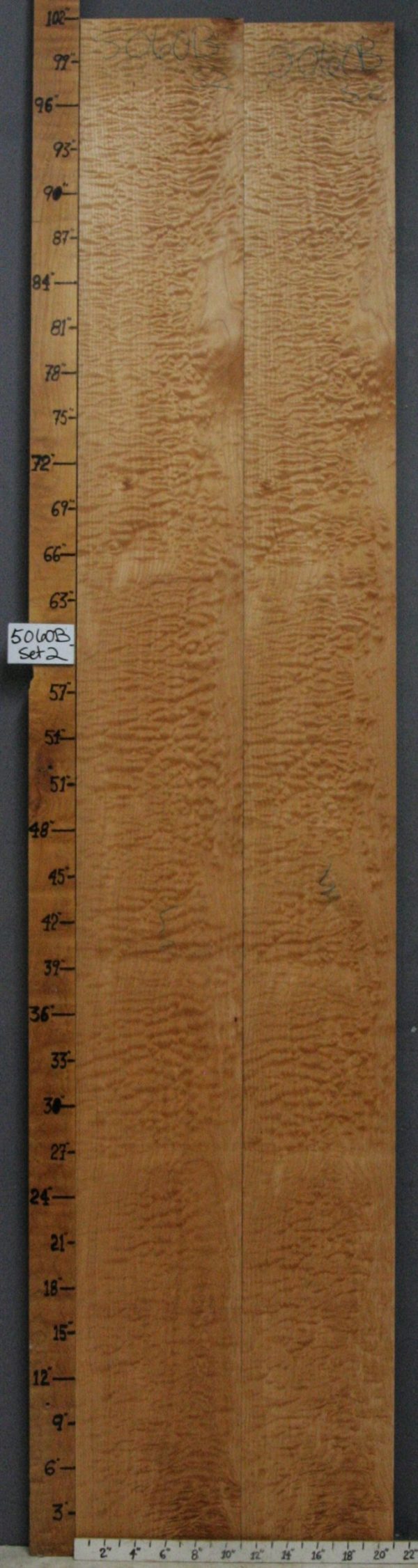 musical quilted maple lumber sets