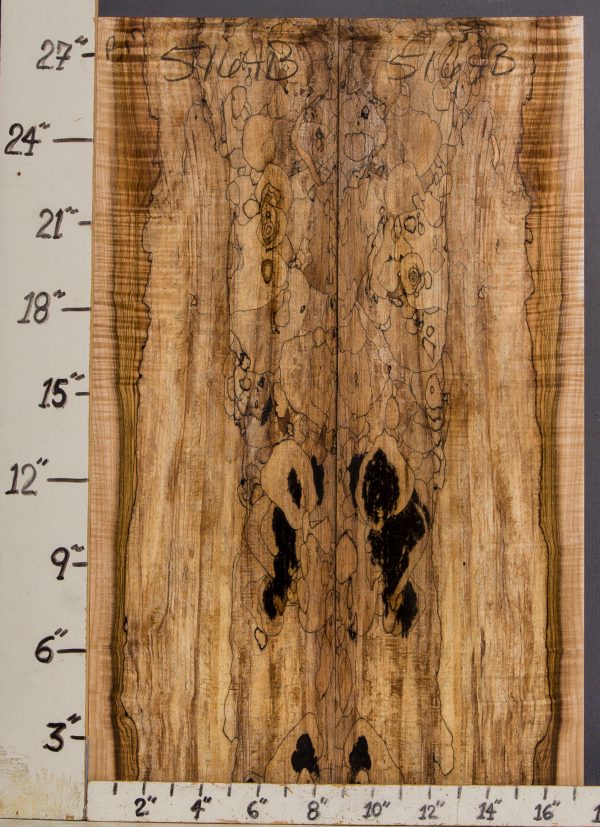 spalted curly maple micro lumber bookmatch