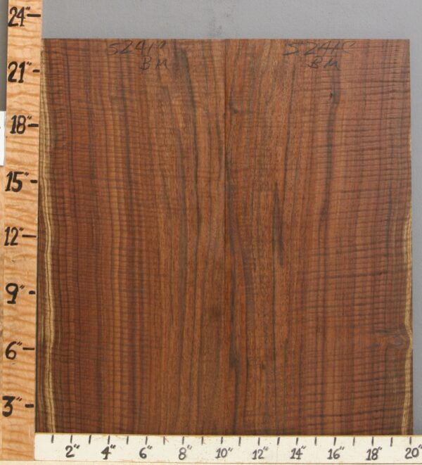 5A Curly Claro Walnut Microlumber Bookmatch 20" X 22" X 1/4 (NWT-5241C) - Image 2