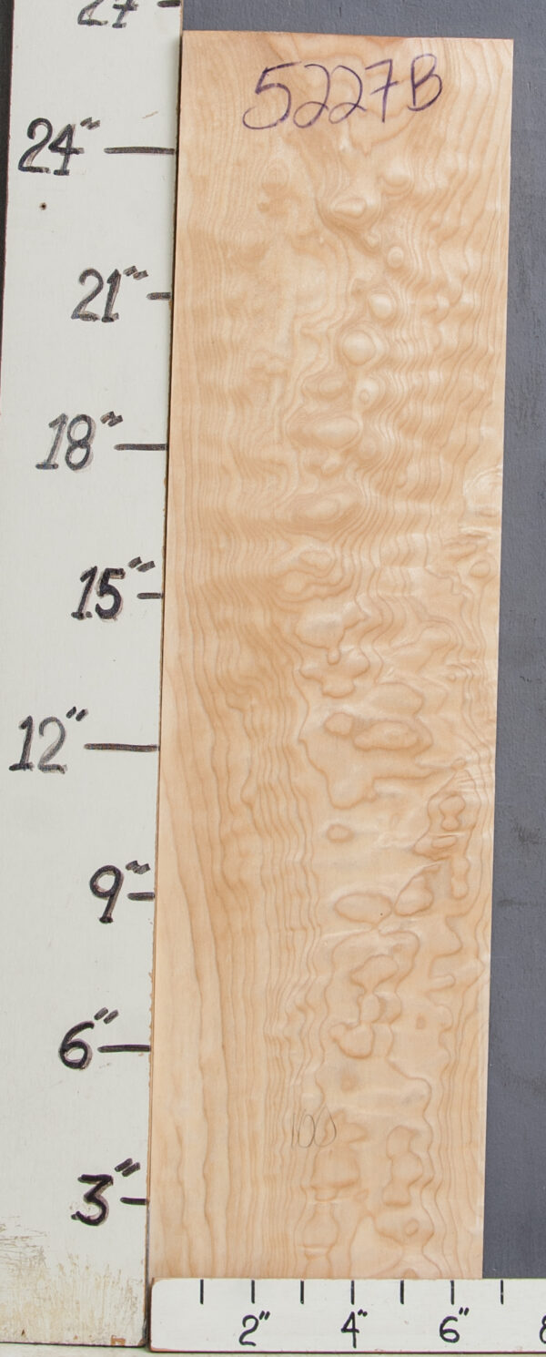 AAAAA QUILTED MAPLE BLOCK 6"3/4 X 26" X 1"5/8 (NWT-5327B) - Image 2