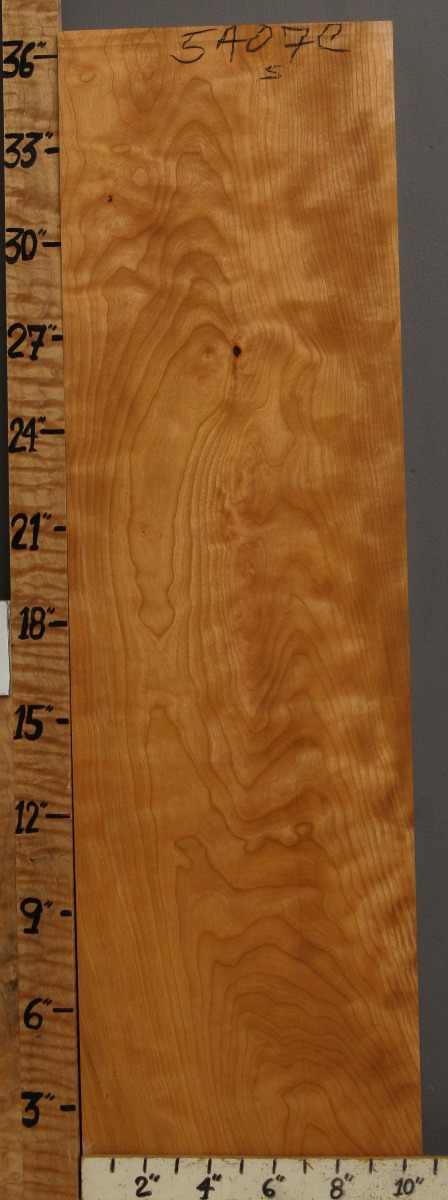 5A Curly Cherry Lumber 10"1/2 X 36" X 1"3/4 (NWT-5407C)