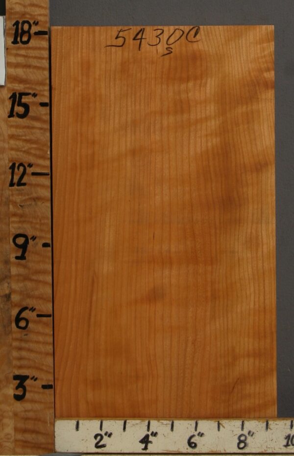 5A Curly Cherry Lumber 9"3/8 X 18" X 1"7/8 (NWT-5430C)