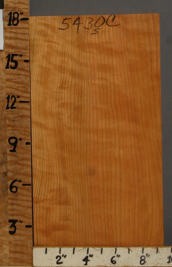 5A Curly Cherry Lumber 9"3/8 X 18" X 1"7/8 (NWT-5430C) - Image 2