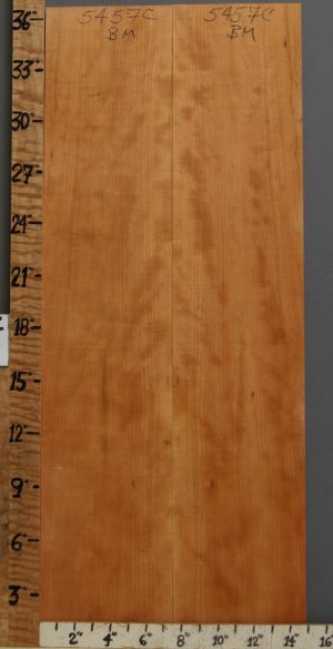 5A Curly Cherry Microlumber Bookmatch 15" X 36" X 1/4 (NWT-5457C)