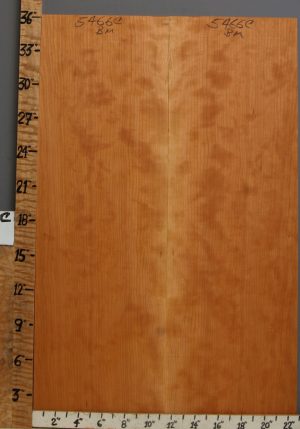 5A Curly Cherry Microlumber Bookmatch 22"3/4 X 36" X 1/4 (NWT-5466C)