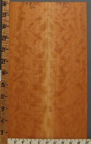 5A Curly Cherry Microlumber Bookmatch 20"1/4 X 36" X 1/4 (NWT-5475C)