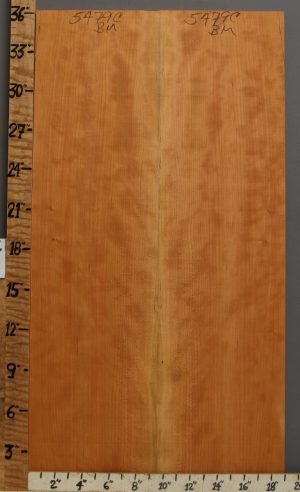 5A Curly Cherry Microlumber Bookmatch 19" X 36" X 1/4 (NWT-5479C)