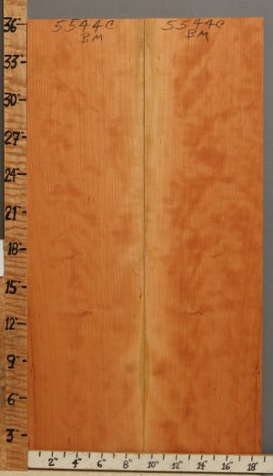 5A Curly Cherry Microlumber Bookmatch 18"3/4 X 36" X 1/4 (NWT-5544C)