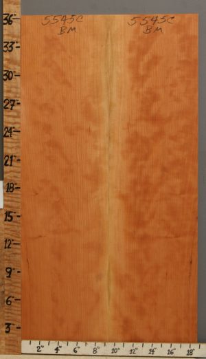 5A Curly Cherry Microlumber Bookmatch 18"3/4 X 36" X 1/4 (NWT-5545C)