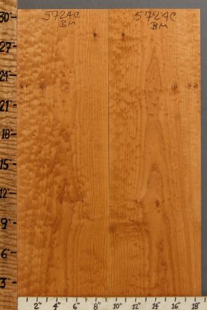 Musical Quilted Maple Microlumber Bookmatch 18"3/4 X 30" X 1/4 (NWT-5724C)