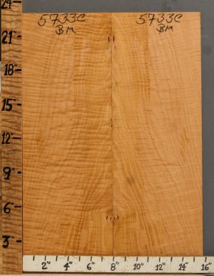 Musical Quilted Maple Microlumber Bookmatch 15"3/4 X 23" X 1/4 (NWT-5733C)