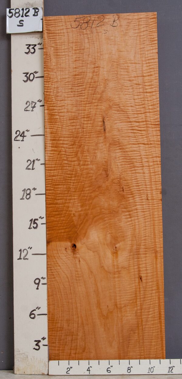 AAAAA CURLY MAPLE BLOCK 11"1/2 X 36" X 1"1/2 (NWT-5812B) - Image 2