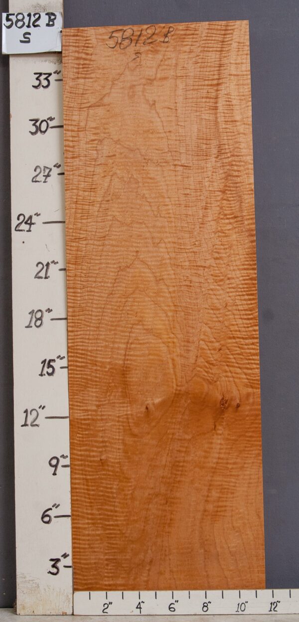 AAAAA CURLY MAPLE BLOCK 11"1/2 X 36" X 1"1/2 (NWT-5812B)