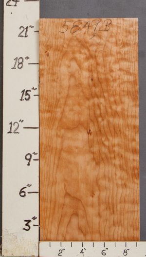 QUILTED MAPLE BLOCK 9"1/4 X 22" X 1"3/4 (NWT-5849B)