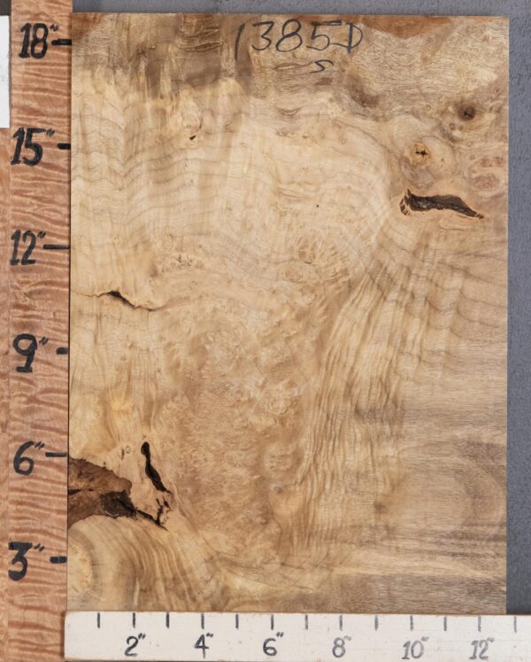 5A Block Burl Myrtlewood Lumber 12"1/2 X 18" X 1"3/4 (NWT-1385D)