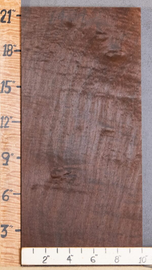 Musical Curly Marbled Claro Walnut Lumber 10" X 21" X 1"3/4 (NWT-1434D) - Image 2