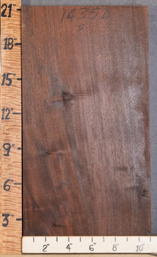 5A Marbled Claro Walnut Vertical Grain Lumber 11" X 21" X 1"3/4 (NWT-1435D) - Image 2