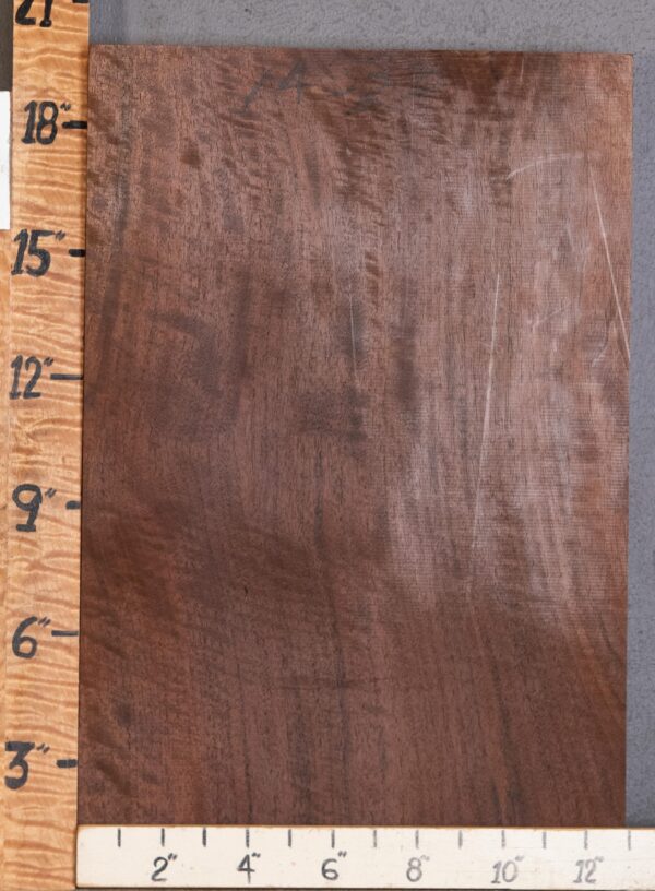 Musical Curly Marbled Claro Walnut Vertical Grain Lumber 13" X 19" X 1"3/4 (NWT-1438D) - Image 2