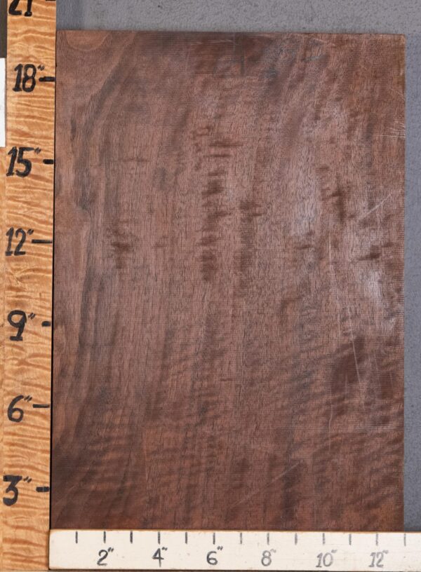 Musical Curly Marbled Claro Walnut Vertical Grain Lumber 13" X 19" X 1"3/4 (NWT-1438D)