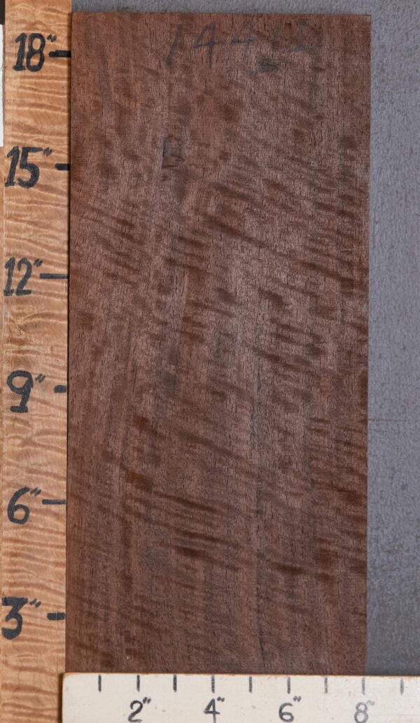 Musical Curly Marbled Claro Walnut Vertical Grain Lumber 8" X 19" X 1"3/4 (NWT-1441D) - Image 2