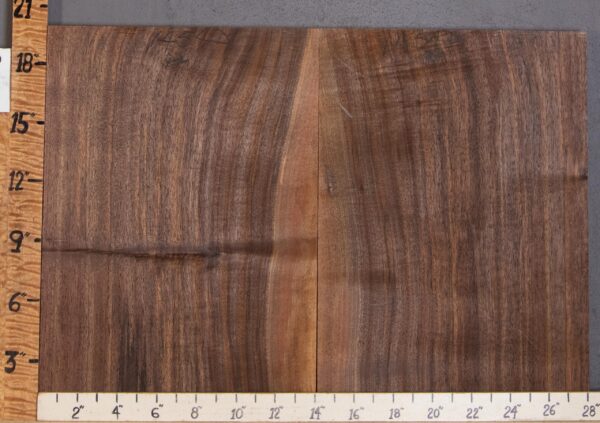 Musical Marbled Claro Walnut Vertical Grain Bookmatch Lumber 28" X 19" X 1"1/8 (NWT-1454D) - Image 2