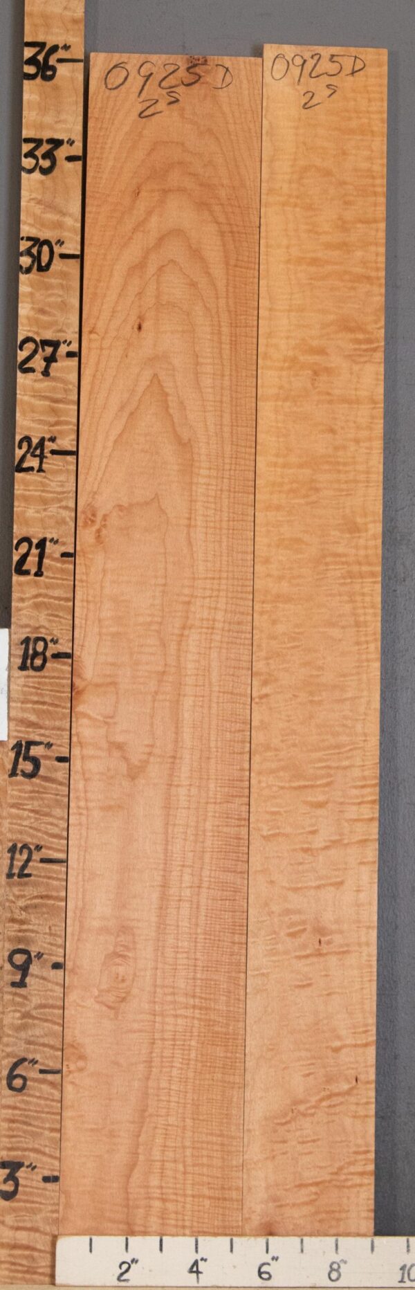 5A Curly Maple 2 Board Set 9" X 36" X 4/4" (NWT-0925D) - Image 2