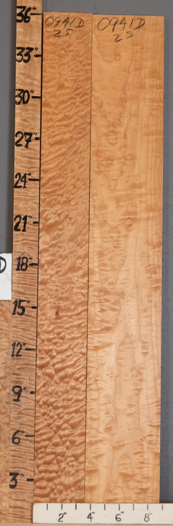 5A Quilted Maple 2 Board Set 8"3/4 X 36" X 4/4" (NWT-0941D) - Image 2