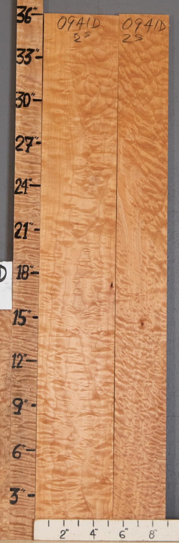 5A Quilted Maple 2 Board Set 8"3/4 X 36" X 4/4" (NWT-0941D)