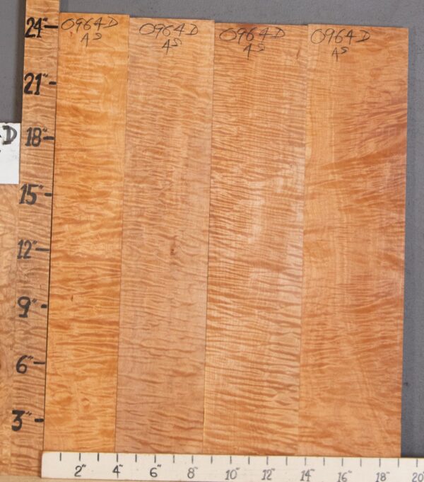 5A Quilted Maple 4 Board Set 19" X 24" X 4/4" (NWT-0964D) - Image 2