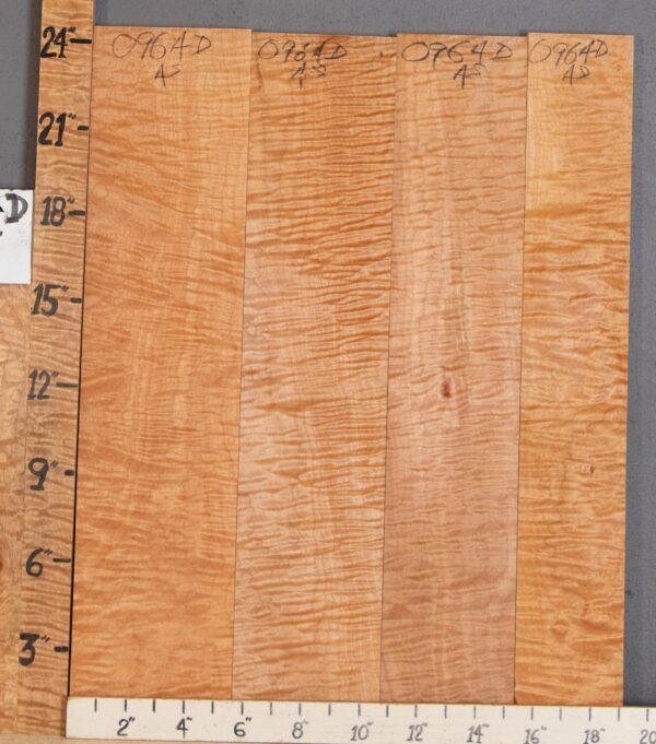 5A Quilted Maple 4 Board Set 19" X 24" X 4/4" (NWT-0964D)